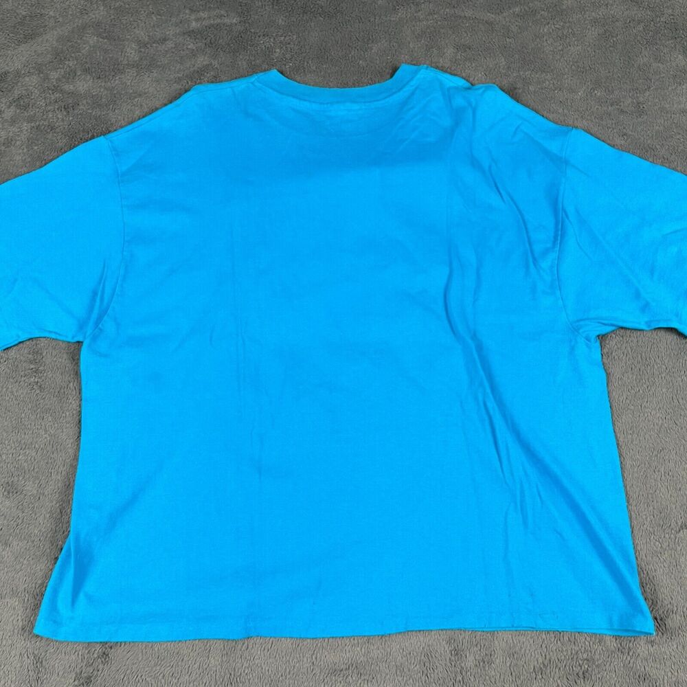 Vintage Native American Hanging Beads T Shirt 90s Blue Size XL Single Stitch - Picture 2 of 5